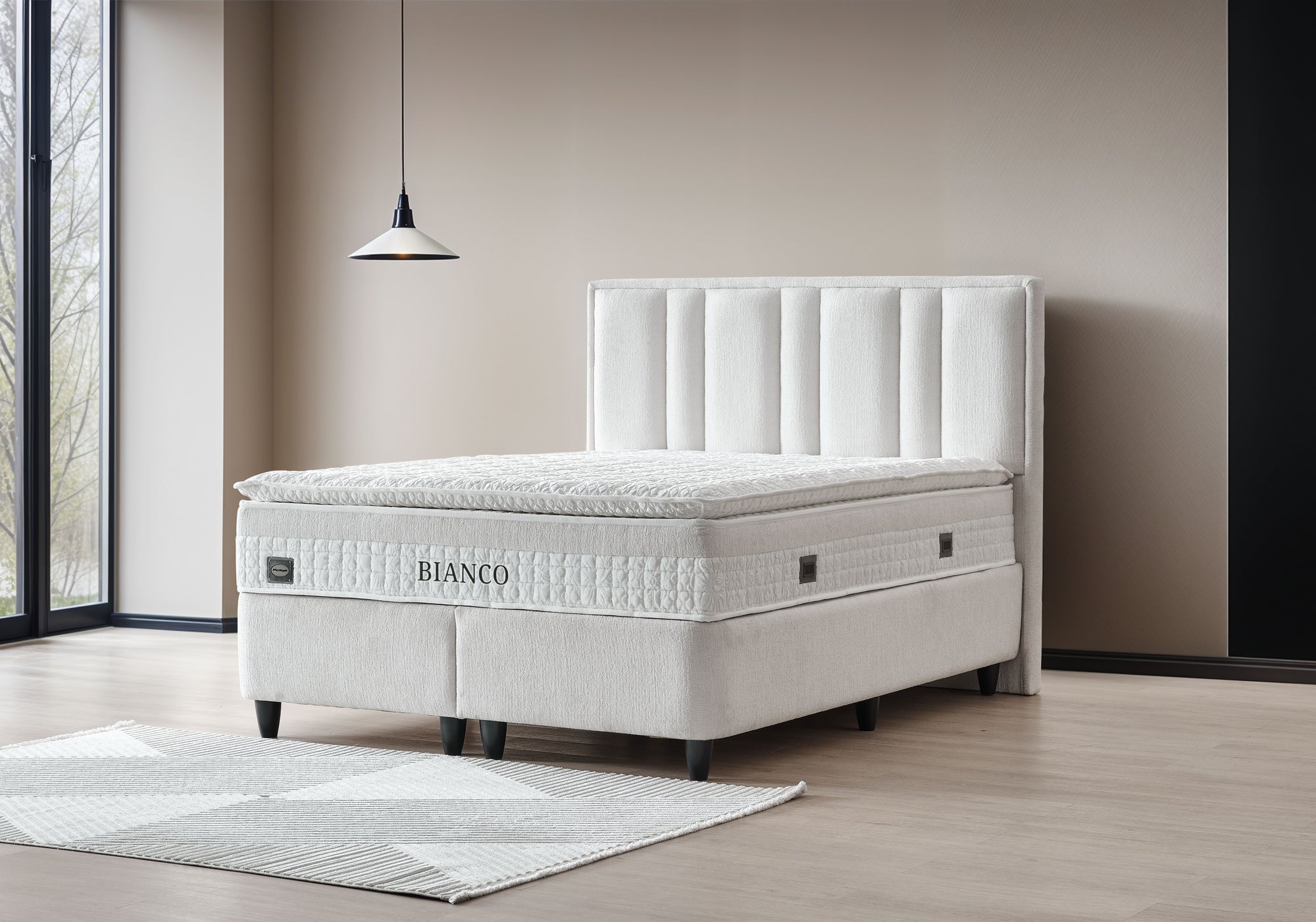 Bianco Bed - Creme Bucle