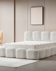 Elenor Bed - Off White Bucle