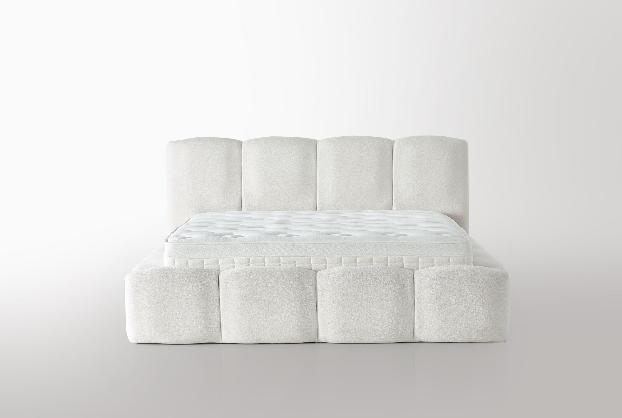 Elenor Bed - Off White Bucle