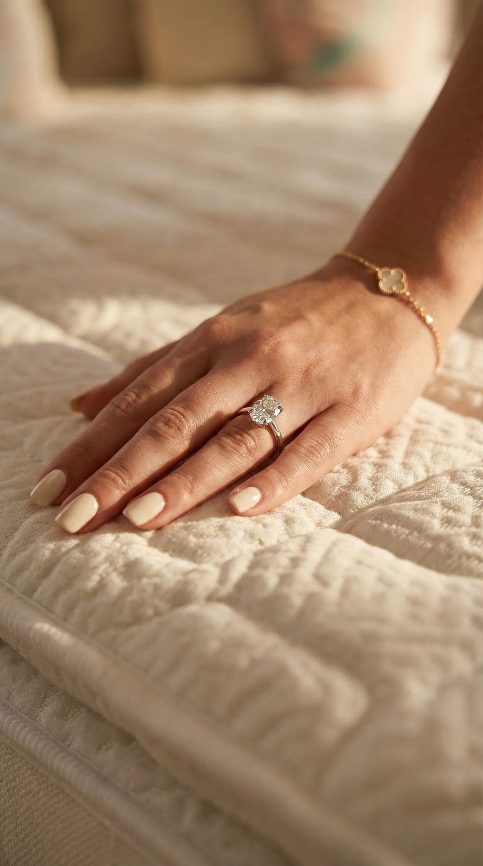 Bianco Bed - Creme Bucle