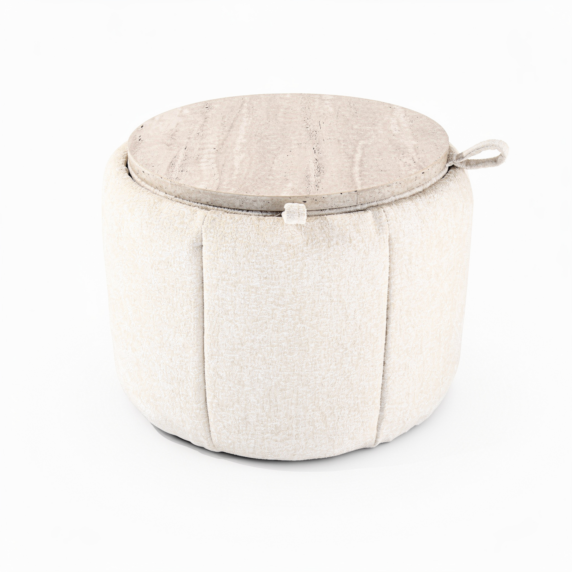 2x Nachtkasten | Travertine Bed